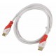 Unitek YC113 Gold Plated HDMI 1.4 Male to Male Connection Data Cable - White + Red (1.5m)