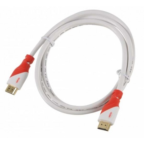 Unitek YC113 Gold Plated HDMI 1.4 Male to Male Connection Data Cable - White + Red (1.5m)