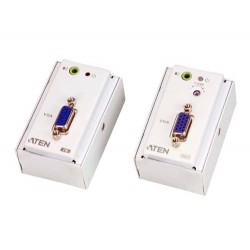 Aten VE157 VGA/Audio Cat 5 Extender with MK Wall Plate 150 m