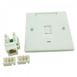 Prolink CAT-5E Single Faceplate with Keystone Jack