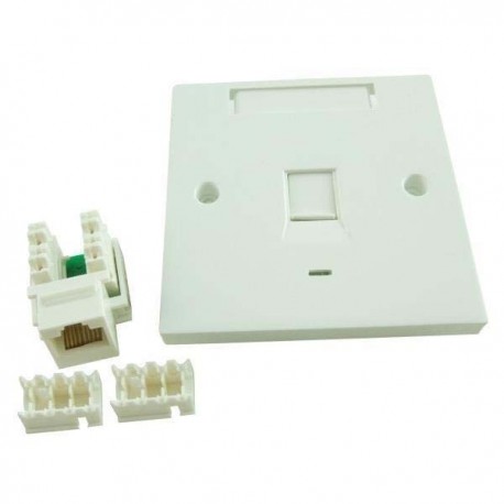 Prolink CAT-5E Single Faceplate with Keystone Jack