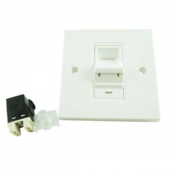 Prolink CAT-6 Single Face plate with Keystone Jack 