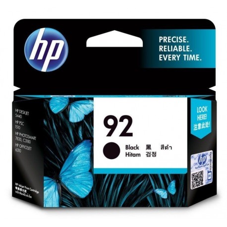 HP 92 Black Original Ink Cartridge (C9362WA)