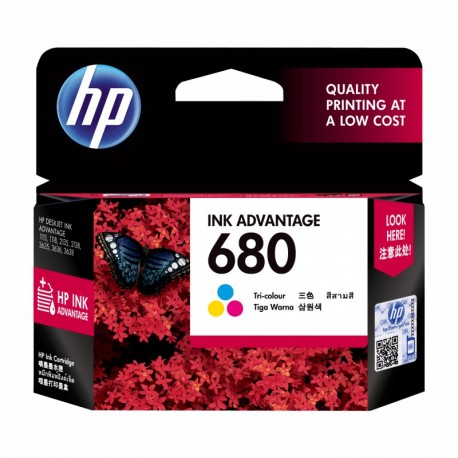 HP 680 Tri-color Original Ink Advantage Cartridge (F6V26AA)