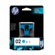 HP 02 Cyan Original Ink Cartridge (C8771WA)