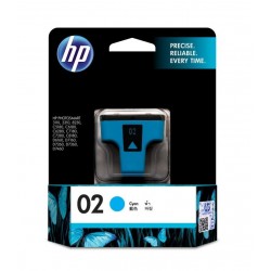 HP 02 Cyan Original Ink Cartridge (C8771WA)