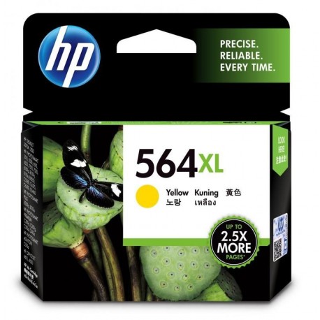 HP 564XL High Yield Yellow Original Ink Cartridge (CB325WA)