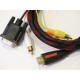 KABEL HDMI TO VGA dan AUDIO 2 meter