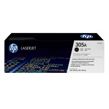 HP 305A Black Original LaserJet Toner Cartridge (CE410A)