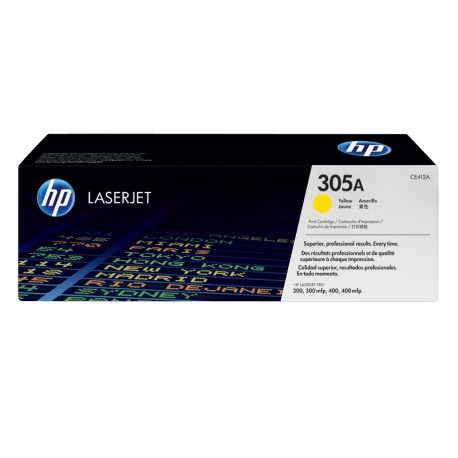 HP 305A Yellow Original LaserJet Toner Cartridge (CE412A)