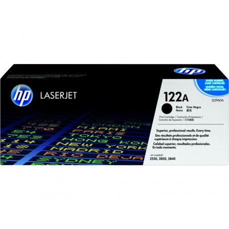 HP 122A Black Original LaserJet Toner Cartridge (Q3960A)