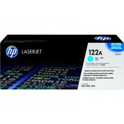 HP 122A Cyan Original LaserJet Toner Cartridge (Q3961A)