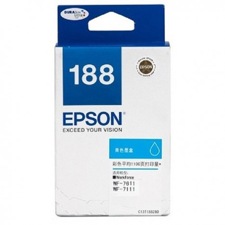 Epson C13T188290 Cartridge Cyan For WF7111/7611 1100 Pages