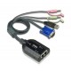 Aten KA7178 USB VGA/Audio Virtual Media KVM Adapter with Dual Output