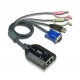 Aten KA7178 USB VGA or Audio Virtual Media KVM Adapter with Dual Output