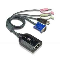 Aten KA7178 USB VGA/Audio Virtual Media KVM Adapter with Dual Output