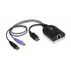 Aten KA7169 USB DisplayPort Virtual Media KVM Adapter with Smart Card Support