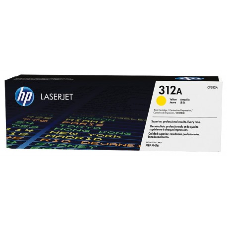 HP 312A Yellow Original LaserJet Toner Cartridge (CF382A)