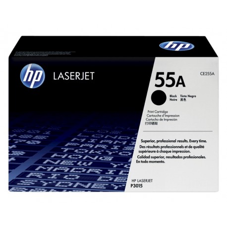 HP 55A Black Original LaserJet Toner Cartridge (CE255A)