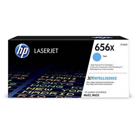 HP 656X High Yield Cyan Original LaserJet Toner Cartridge (CF461X)