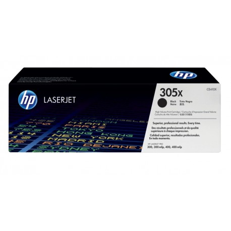 HP 305X High Yield Black Original LaserJet Toner Cartridge (CE410X)