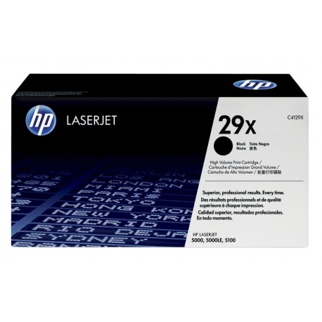 HP 29X High Yield Black Original LaserJet Toner Cartridge (Y2175A)