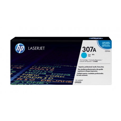 HP 307A Cyan Original LaserJet Toner Cartridge (CE741A)