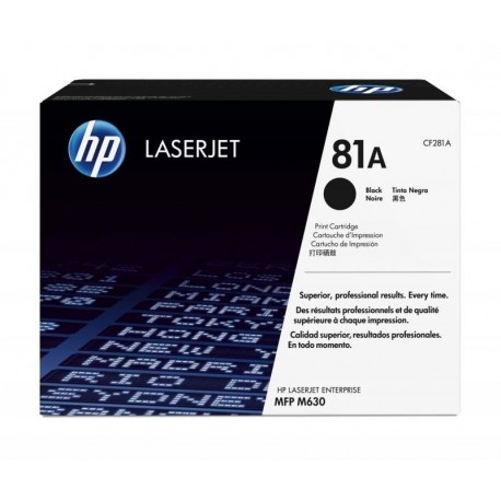 HP 81A Black Original LaserJet Toner Cartridge (CF281A)