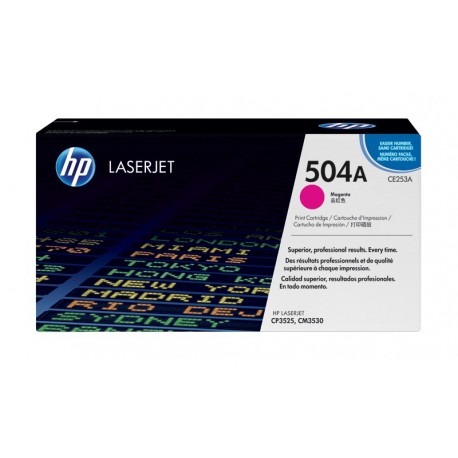 HP 504A Magenta Original LaserJet Toner Cartridge (CE253A)