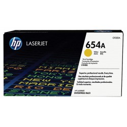 HP 654A Yellow Original LaserJet Toner Cartridge (CF332A)