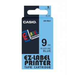 Casio XR-9BU1 Label Tape Black On Blue 9mm