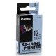 Casio XR-12X1 Label Tape Black On Clear 12mm