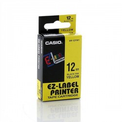 Casio XR-12YW1 Label Tape Black On Yellow 12mm