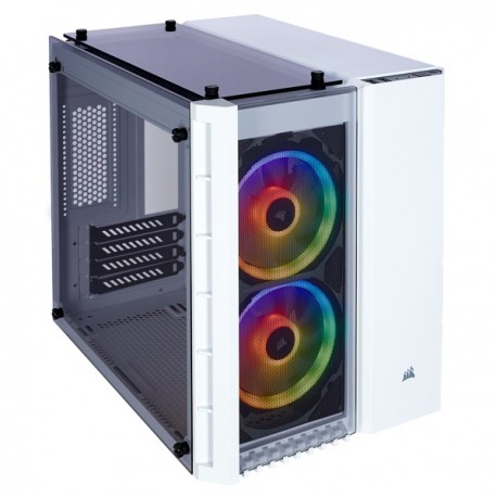 Corsair Crystal Series 280X RGB Tempered Glass Micro ATX Case White (CC-9011137-WW / White)