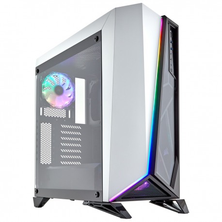 Corsair Carbide Series SPEC-OMEGA RGB Mid-Tower Tempered Glass Gaming Case White (CC-9011141-WW / White)