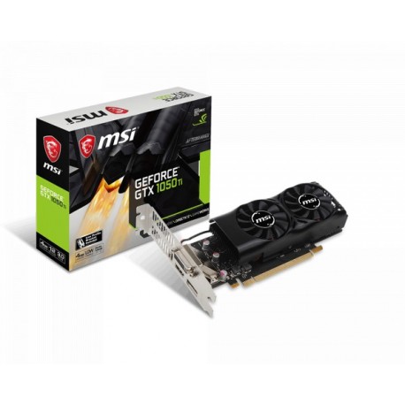 MSI GeForce GTX 1050 Ti 4GB DDR5 128-bit Low Profile Graphics Card (4GT LP)