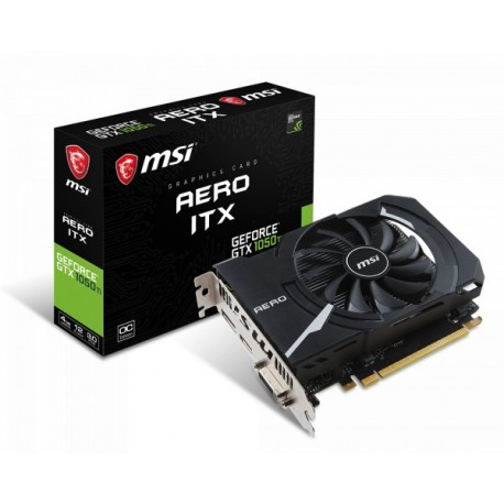 MSI GeForce GTX 1050 Ti 4GB DDR5 128 Bit AERO ITX 4G OC Graphics Card (Mini ITX)