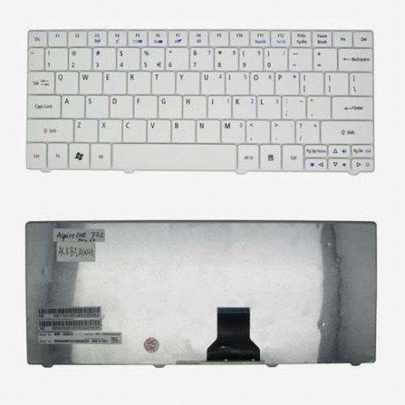 Acer Aspire One 722 751 721 721H 722 751h 752 753 ZA3 Series Putih Keyboard Laptop