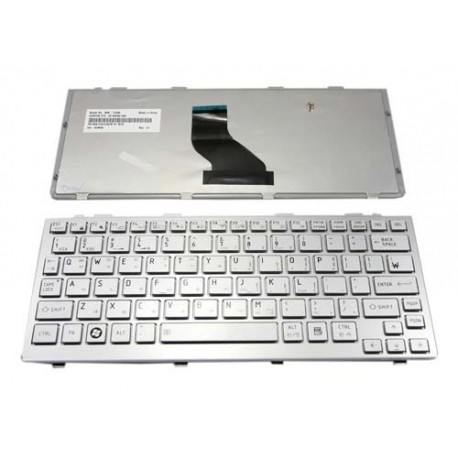 Toshiba Mini NB200 NB201 NB205 NB300 NB305 NB500 NB520 Series Silver Keyboard Laptop