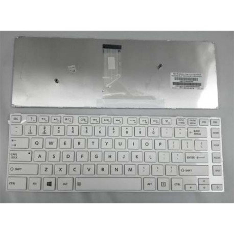 Toshiba Satellite C40 C40A C45 C40D C40t C45t L40A Series Putih Keyboard Laptop