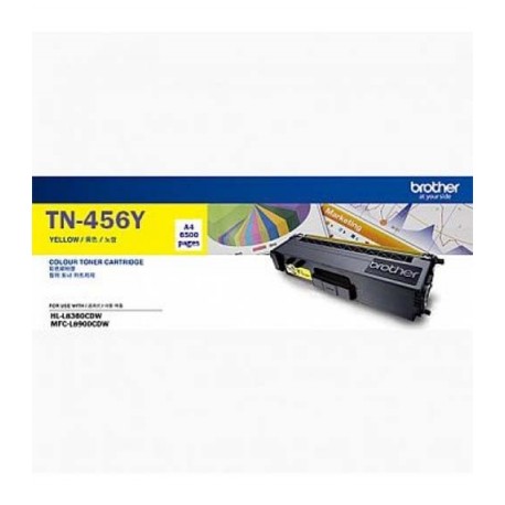 Brother TN-456Y Toner Cartridge Yellow Yellow  , Yield 6500 pages (A4, 5%)