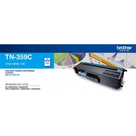 Brother TN-359C Toner Cartridge Magenta, Yield 6000 pages (A4, 5%)