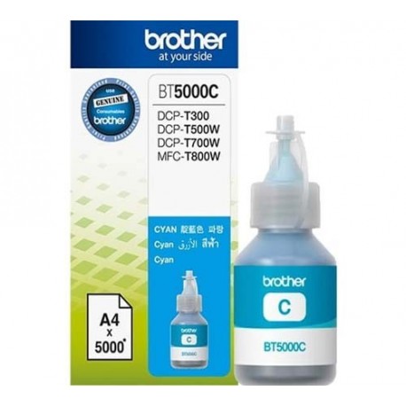 Brother BT-5000C Tinta Refil DCP-T300 DCP-T500W DCP-T700W MFC-T800W DCP-T510W DCP-T710W MFC-T810W MFC-T910DW Cyan