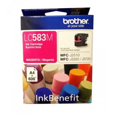 Brother LC583M Tinta Cartridge MFC-J2510 MFC-J3520 MFC-J3720 Magenta