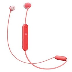 Sony WI-C300 In-ear headphone Nirkabel Red