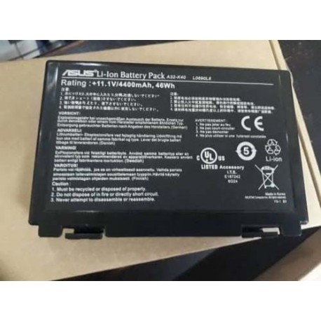 Asus F52 F82 F83S K40 K40E K40IJ A32-F52 A32-F82 Baterai Laptop Original 