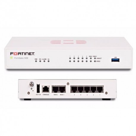 Fortinet Fortigate 50E Bundle Hardware Plus 24×7 Forticare and FortiGuard UTM Bundle 1 Year