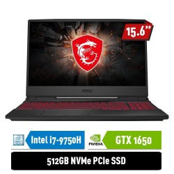 MSI Notebook GL65 9SC 9S7-16U412-028 i7-9750H 8GB 512GB GTX1650 4GB 15.6" FHD Win10Home