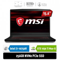 MSI Notebook GF63 10SCSR 9S7-16R412-258  i7-10750H 8GB 256GB GTX1650Ti 4GB 15.6" FHD Win10Home