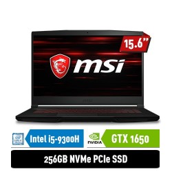 MSI Notebook GF63 9SC 9S7-16R312-621 i5-9300H 8GB 256GB GTX1650 4GB 15.6" FHD Win10Home